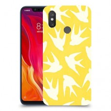 צהוב ציפור החיים כיסוי מגן קשיח מעוצב ל Xiaomi Mi 8 יחידה אחת סקרין מובייל