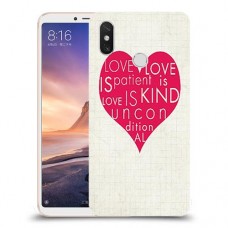 אהבה היא אדיבה כיסוי מגן קשיח מעוצב ל Xiaomi Mi Max 3 יחידה אחת סקרין מובייל