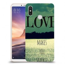 אהבה גורמת לך לנצנץ כיסוי מגן קשיח מעוצב ל Xiaomi Mi Max 3 יחידה אחת סקרין מובייל