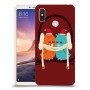 זוג יונים כיסוי מגן קשיח מעוצב ל Xiaomi Mi Max 3 יחידה אחת סקרין מובייל
