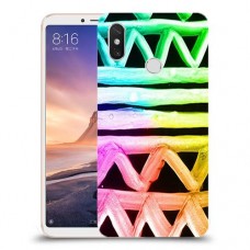 ניאון גיאומטריה כיסוי מגן קשיח מעוצב ל Xiaomi Mi Max 3 יחידה אחת סקרין מובייל
