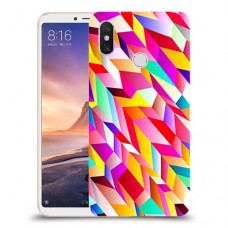 פסים ניאון כיסוי מגן קשיח מעוצב ל Xiaomi Mi Max 3 יחידה אחת סקרין מובייל