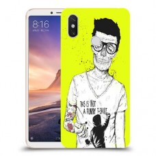 לא חולצת טריקו מצחיקה כיסוי מגן קשיח מעוצב ל Xiaomi Mi Max 3 יחידה אחת סקרין מובייל