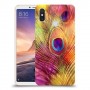 נוצת טווס כיסוי מגן קשיח מעוצב ל Xiaomi Mi Max 3 יחידה אחת סקרין מובייל