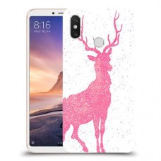 צבי ורוד כיסוי מגן קשיח מעוצב ל Xiaomi Mi Max 3 יחידה אחת סקרין מובייל