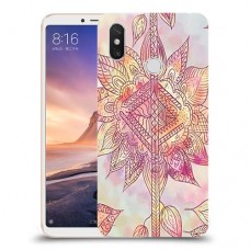 חמניות מוזרה סגולה כיסוי מגן קשיח מעוצב ל Xiaomi Mi Max 3 יחידה אחת סקרין מובייל