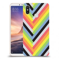 פסים קשת כיסוי מגן קשיח מעוצב ל Xiaomi Mi Max 3 יחידה אחת סקרין מובייל