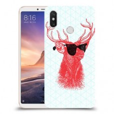 אדג אדום במשקפיים כיסוי מגן קשיח מעוצב ל Xiaomi Mi Max 3 יחידה אחת סקרין מובייל