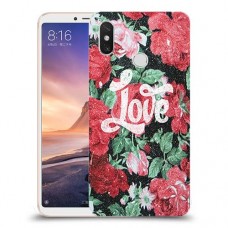 רוז אהבה כיסוי מגן קשיח מעוצב ל Xiaomi Mi Max 3 יחידה אחת סקרין מובייל