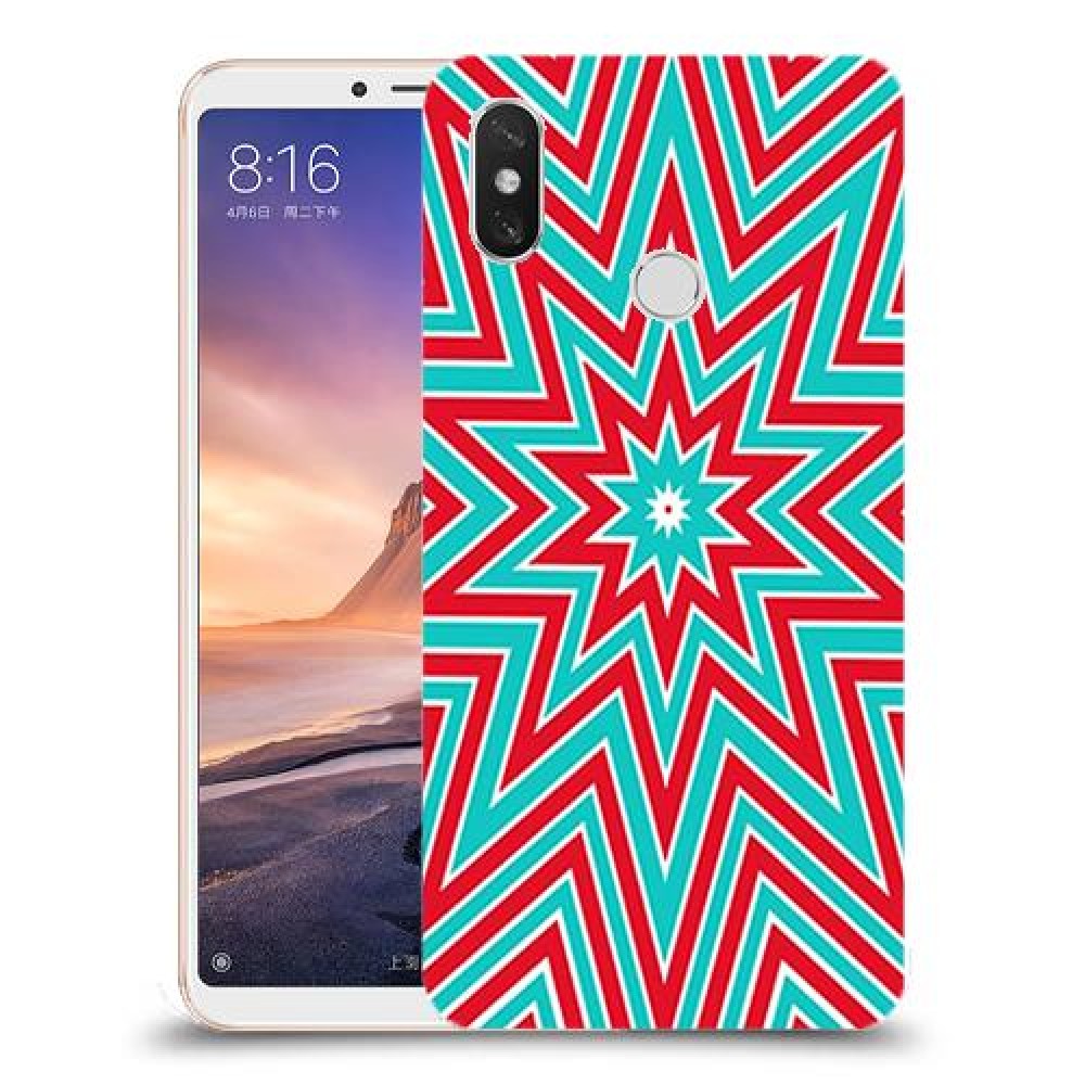 צבעי שלג כיסוי מגן קשיח מעוצב ל Xiaomi Mi Max 3 יחידה אחת סקרין מובייל