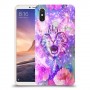 חתול מושלג כיסוי מגן קשיח מעוצב ל Xiaomi Mi Max 3 יחידה אחת סקרין מובייל