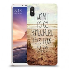 במקום רחוק רחוק כיסוי מגן קשיח מעוצב ל Xiaomi Mi Max 3 יחידה אחת סקרין מובייל