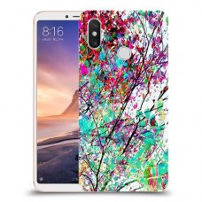 באביב בסגול כיסוי מגן קשיח מעוצב ל Xiaomi Mi Max 3 יחידה אחת סקרין מובייל