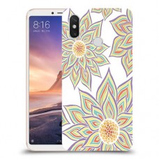 חמניות בלבן כיסוי מגן קשיח מעוצב ל Xiaomi Mi Max 3 יחידה אחת סקרין מובייל
