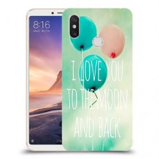 עד הירח ובחזרה כיסוי מגן קשיח מעוצב ל Xiaomi Mi Max 3 יחידה אחת סקרין מובייל