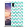 גיאומטריה טורקיז כיסוי מגן קשיח מעוצב ל Xiaomi Mi Max 3 יחידה אחת סקרין מובייל