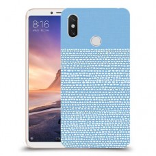 נקודות לבנות בכחול כיסוי מגן קשיח מעוצב ל Xiaomi Mi Max 3 יחידה אחת סקרין מובייל