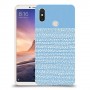 נקודות לבנות בכחול כיסוי מגן קשיח מעוצב ל Xiaomi Mi Max 3 יחידה אחת סקרין מובייל