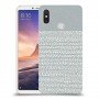 נקודות לבנות אפור כיסוי מגן קשיח מעוצב ל Xiaomi Mi Max 3 יחידה אחת סקרין מובייל