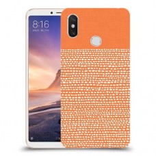 נקודות לבנות בכתום כיסוי מגן קשיח מעוצב ל Xiaomi Mi Max 3 יחידה אחת סקרין מובייל