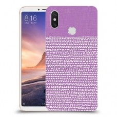נקודות לבנות בסגול כיסוי מגן קשיח מעוצב ל Xiaomi Mi Max 3 יחידה אחת סקרין מובייל