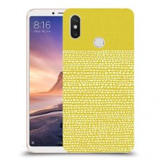 נקודות לבנות בצהוב כיסוי מגן קשיח מעוצב ל Xiaomi Mi Max 3 יחידה אחת סקרין מובייל