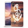 עוגן מעץ כיסוי מגן קשיח מעוצב ל Xiaomi Mi Max 3 יחידה אחת סקרין מובייל