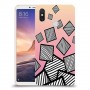 זאברה ריבועים כיסוי מגן קשיח מעוצב ל Xiaomi Mi Max 3 יחידה אחת סקרין מובייל
