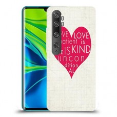 אהבה היא אדיבה כיסוי מגן קשיח מעוצב ל Xiaomi Mi Note 10 Pro יחידה אחת סקרין מובייל