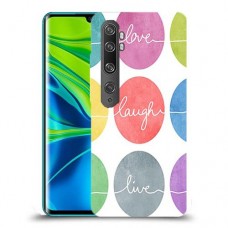 אהבה צחוק חיים כיסוי מגן קשיח מעוצב ל Xiaomi Mi Note 10 Pro יחידה אחת סקרין מובייל