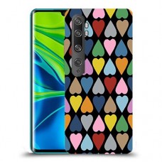 פסיפס קשת לבבות כיסוי מגן קשיח מעוצב ל Xiaomi Mi Note 10 Pro יחידה אחת סקרין מובייל