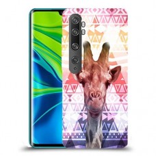 ג'ירפה נחמד כיסוי מגן קשיח מעוצב ל Xiaomi Mi Note 10 Pro יחידה אחת סקרין מובייל