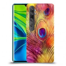 נוצת טווס כיסוי מגן קשיח מעוצב ל Xiaomi Mi Note 10 Pro יחידה אחת סקרין מובייל