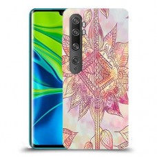 חמניות מוזרה סגולה כיסוי מגן קשיח מעוצב ל Xiaomi Mi Note 10 Pro יחידה אחת סקרין מובייל