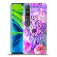 חתול מושלג כיסוי מגן קשיח מעוצב ל Xiaomi Mi Note 10 Pro יחידה אחת סקרין מובייל