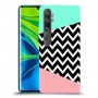 פסים במנטה ורוד כיסוי מגן קשיח מעוצב ל Xiaomi Mi Note 10 Pro יחידה אחת סקרין מובייל