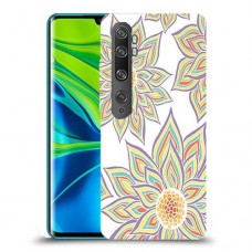 חמניות בלבן כיסוי מגן קשיח מעוצב ל Xiaomi Mi Note 10 Pro יחידה אחת סקרין מובייל