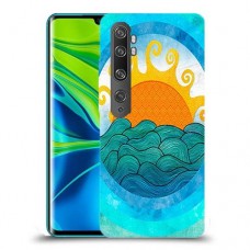 זריחה ליד הים כיסוי מגן קשיח מעוצב ל Xiaomi Mi Note 10 Pro יחידה אחת סקרין מובייל