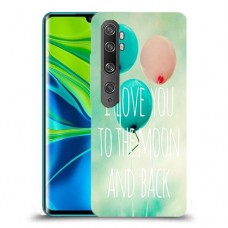 עד הירח ובחזרה כיסוי מגן קשיח מעוצב ל Xiaomi Mi Note 10 Pro יחידה אחת סקרין מובייל