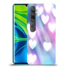 לבבות מעורפלים בכחול כיסוי מגן קשיח מעוצב ל Xiaomi Mi Note 10 Pro יחידה אחת סקרין מובייל