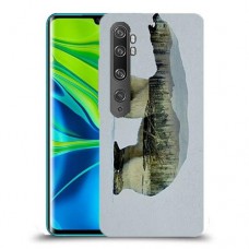 דוב לבן כיסוי מגן קשיח מעוצב ל Xiaomi Mi Note 10 Pro יחידה אחת סקרין מובייל