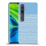 נקודות לבנות בכחול כיסוי מגן קשיח מעוצב ל Xiaomi Mi Note 10 Pro יחידה אחת סקרין מובייל