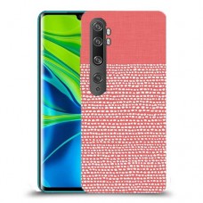 נקודות לבנות בורוד כיסוי מגן קשיח מעוצב ל Xiaomi Mi Note 10 Pro יחידה אחת סקרין מובייל