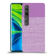 נקודות לבנות בסגול כיסוי מגן קשיח מעוצב ל Xiaomi Mi Note 10 Pro יחידה אחת סקרין מובייל