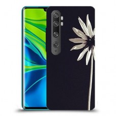 פרח לבן כיסוי מגן קשיח מעוצב ל Xiaomi Mi Note 10 Pro יחידה אחת סקרין מובייל