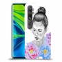 אישה בפרחים כיסוי מגן קשיח מעוצב ל Xiaomi Mi Note 10 Pro יחידה אחת סקרין מובייל