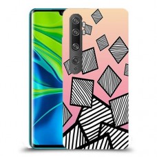 זאברה ריבועים כיסוי מגן קשיח מעוצב ל Xiaomi Mi Note 10 Pro יחידה אחת סקרין מובייל