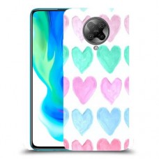 לבבות פסטל כיסוי מגן קשיח מעוצב ל Xiaomi Poco F2 Pro יחידה אחת סקרין מובייל