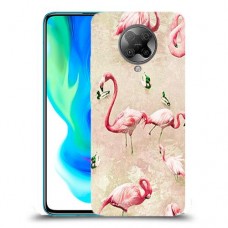 פלמינגו ורוד כיסוי מגן קשיח מעוצב ל Xiaomi Poco F2 Pro יחידה אחת סקרין מובייל