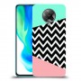 פסים במנטה ורוד כיסוי מגן קשיח מעוצב ל Xiaomi Poco F2 Pro יחידה אחת סקרין מובייל